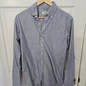 JOHN HENRIC Oxford Shirt 15 - 38 Blue Button Down Office Work